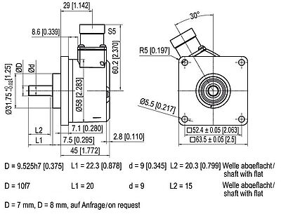 Drehgeber Encoder WDGI63Q (M23) connector S5