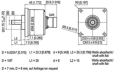 Drehgeber Encoder WDGI63Q (M23) connector S4R