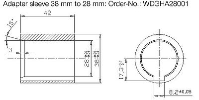 Z WDGHA28001 encoder adapter sleeve