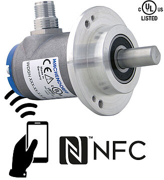 NFC Drehgeber - encoder WDGN 58B radial