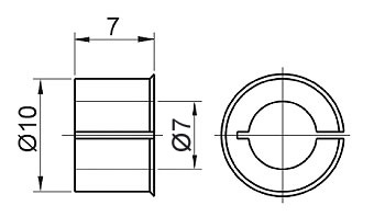 Z WDGHA1007 Drehgeber Reduzierhuelse