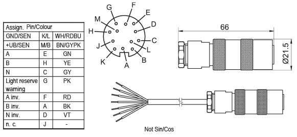 Z KDSH1267 encoder female connector