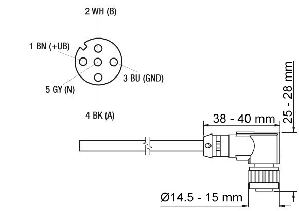 Z KIA567 female connector encoder Z KIA567 female connector encoder